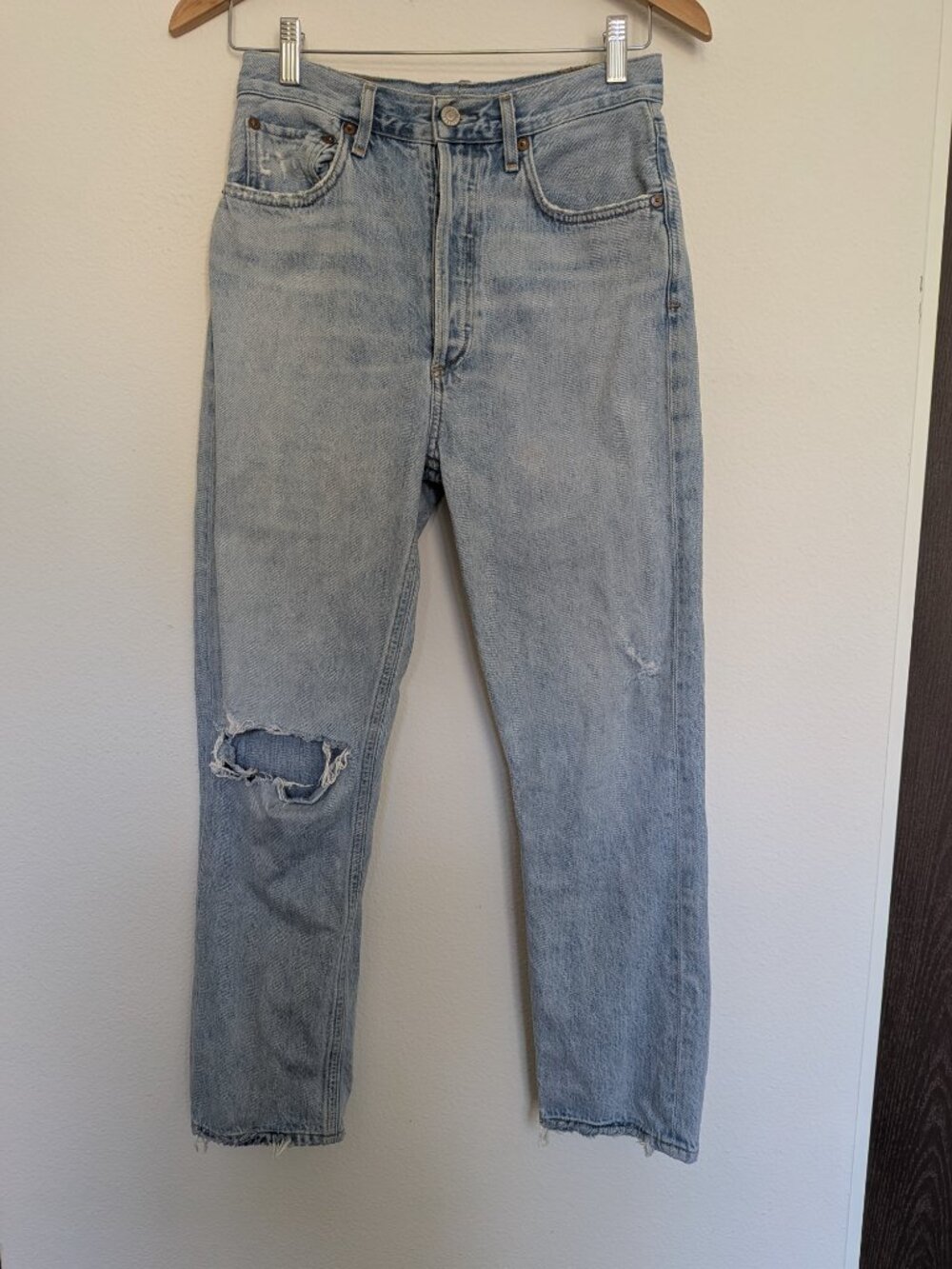 Agolde Riley High Rise Straight Crop Size 27